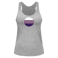 HYLETE Womens Trinity tri-blend tank (Charcoal/Orchid)