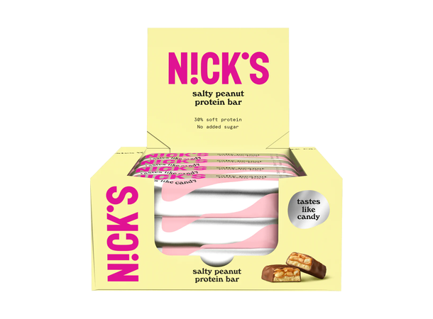 Nicks Protein Bar, 50gx12stk Caramel Chocolate