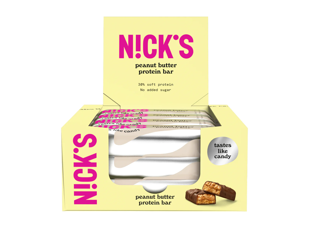 Nicks Protein Bar, 50gx12stk Caramel Chocolate