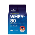 Star Nutrition - Whey-80 Myseprotein 1kg Strawberries & Milk