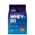 Star Nutrition - Whey-80 Myseprotein 1kg Jordbær
