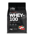 Star Nutrition - Whey-100 Myseprotein 1 kg - Jordbær